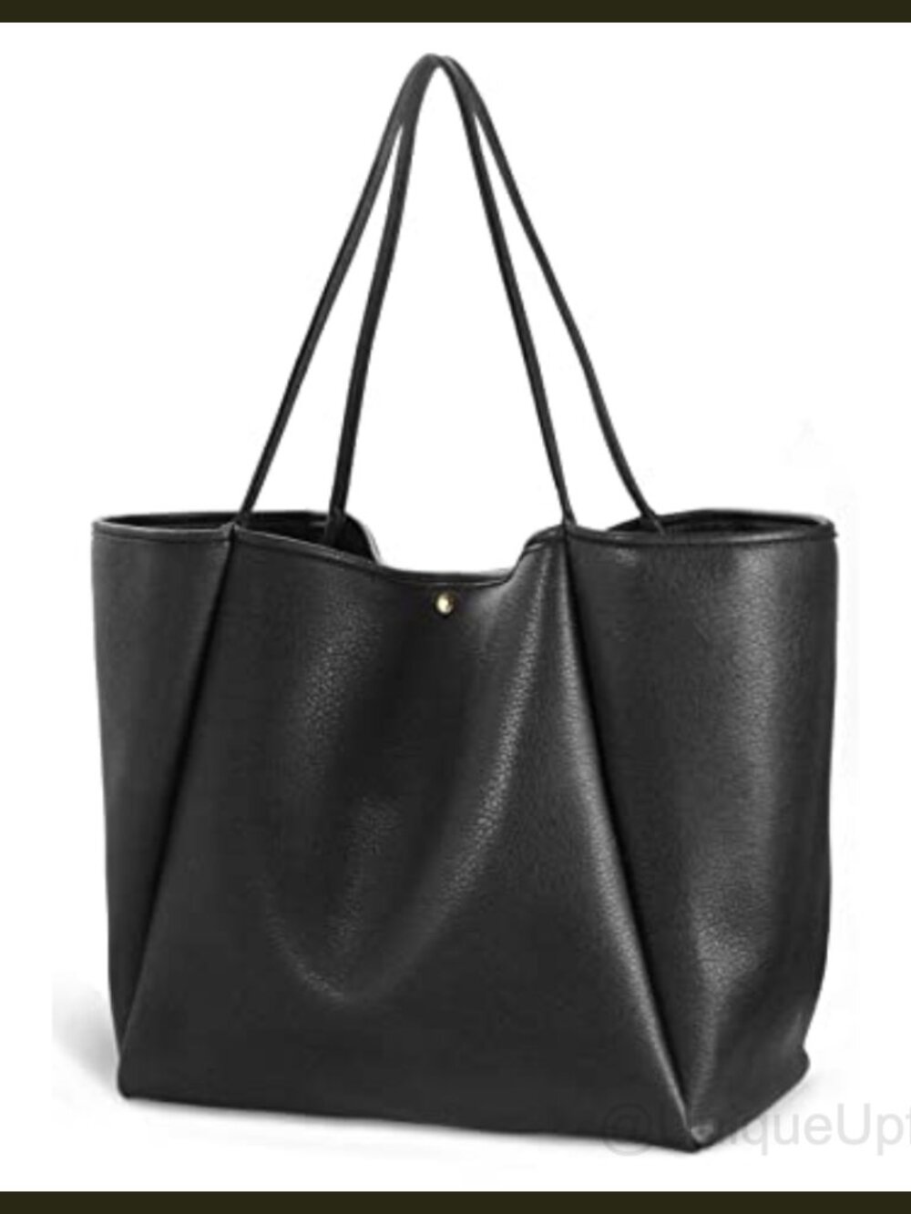 Oversize PU Leather Tote Weekender Shopper Travel Handbag